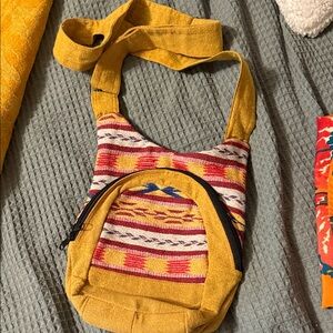 Stylish Yellow Patterned Women's Bag